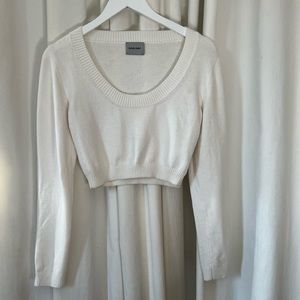 RACHEL COMEY White Crop Sweater M
